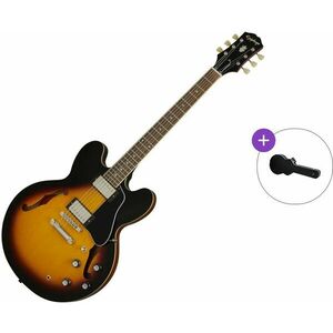 Epiphone ES-335 SET Vintage Sunburst Félakusztikus - jazz-gitár kép