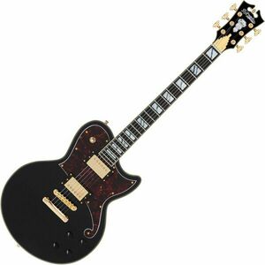 D'Angelico Deluxe Atlantic Solid Black Elektromos gitár kép