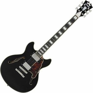 D'Angelico Premier Mini DC Black Flake Félakusztikus - jazz-gitár kép