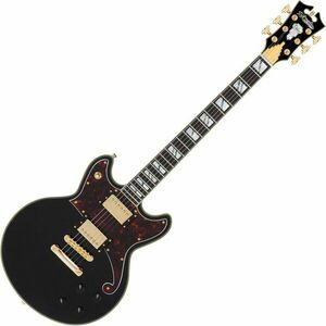 D'Angelico Deluxe Brighton Solid Black Elektromos gitár kép