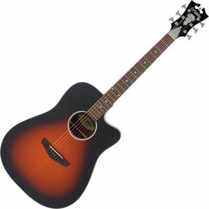 D'Angelico Premier Bowery LS Satin Vintage Sunburst Elektroakusztikus gitár kép