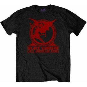 Black Sabbath Ing Europe '75 Unisex Black XL kép