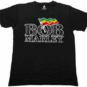 Bob Marley Ing Flag Logo Unisex Black 2XL kép