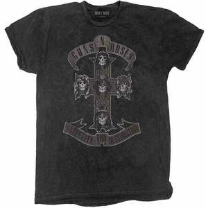 Guns N' Roses Ing Monochrome Cross Unisex Dip-Dye on Black L kép