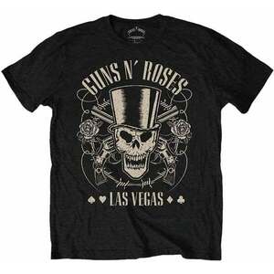 Guns N' Roses Ing Top Hat, Skull & Pistols Las Vegas Unisex Black XL kép