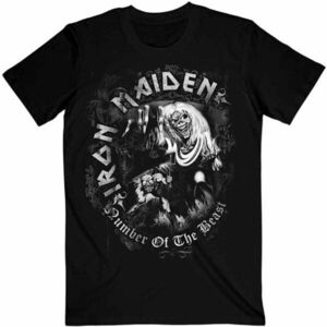 Iron Maiden Ing Number Of The Beast Grey Tone Unisex Black S kép