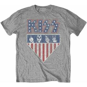 Kiss Ing Stars And Stripes Unisex Grey L kép