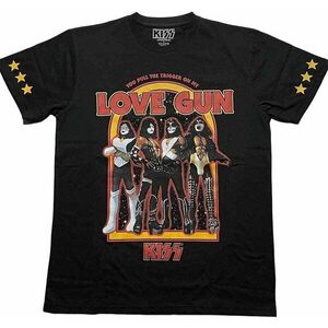 Kiss Ing Love Gun Stars Unisex Black 2XL kép