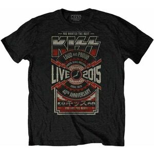 Kiss Ing Japan Live 2015 Unisex Black 2XL kép