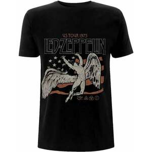 Led Zeppelin Ing US 1975 Tour Flag Unisex Black XL kép