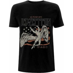 Led Zeppelin Ing US 1975 Tour Flag Unisex Black M kép