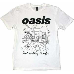 Oasis Ing Definitely Maybe Line Drawing Unisex White 2XL kép