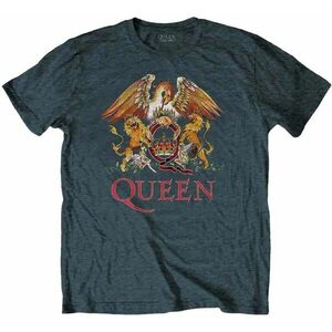 Queen Ing Classic Crest Unisex Heather Blue L kép