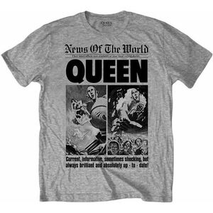 Queen Ing News of the World 40th Front Page Unisex Grey M kép