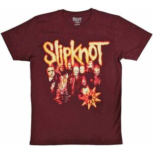 Slipknot Ing The End So Far Group Photo Tribal S Nonogram Unisex Maroon Red S kép