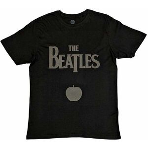 The Beatles Ing Drop T Logo & Apple Unisex Black M kép