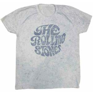 The Rolling Stones Ing 70's Logo Unisex Dip-Dye on White XL kép