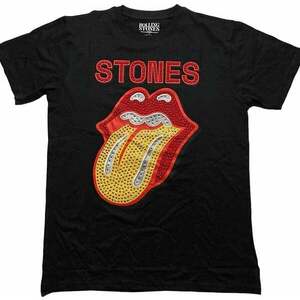 The Rolling Stones Ing Dia Tongue Unisex Black XL kép