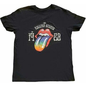 The Rolling Stones Ing Sixty Rainbow Tongue '62 Unisex Black L kép