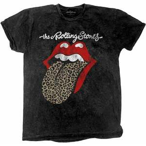 The Rolling Stones Ing Leopard Tongue Unisex Black M kép