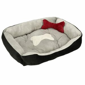 MG Dog Bed kutya és macska fekhely 60x45cm, szürke fekete kép