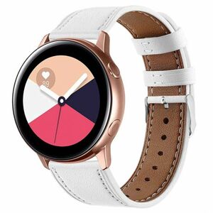 BStrap Leather Italy szíj Huawei Watch GT2 42mm, white (SSG012C0207) kép