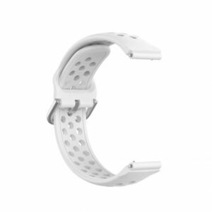 BStrap Silicone Dots szíj Garmin Vivoactive 4s, white (SGA007C02) kép