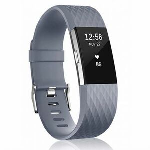 BStrap Silicone Diamond (Large) szíj Fitbit Charge 2, dark gray (SFI002C05) kép