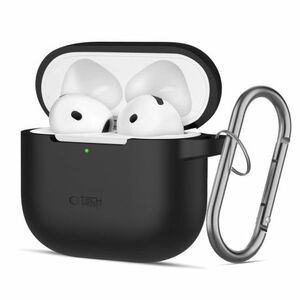 Tech-Protect Silicone Hook tok Apple AirPods 4, fekete kép