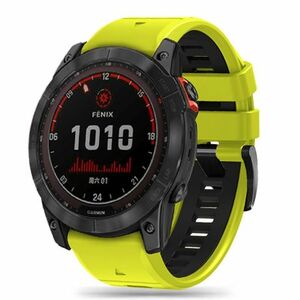 Tech-Protect Iconband szíj Garmin Fenix 5x / 5x Plus / 6x / 6x Pro / 7x / 8 51mm, lime/black kép