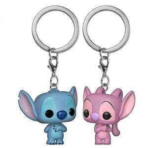 Kulcstartó 2 Pack POP! Stitch & Angel (Disney) kép