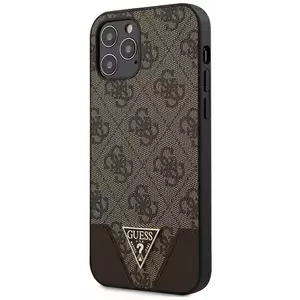 Tok Guess GUHCP12MPU4GHBR iPhone 12/12 Pro 6, 1" brown hardcase 4G Triangle Collection (GUHCP12MPU4GHBR) kép