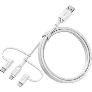 Kábel OTTERBOX 3IN1 USB A-MICRO/LIGHTNING USB C CABLE WHITE (78-52686) kép