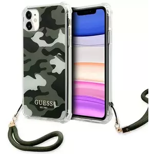 Tok Guess GUHCN61KSARKA iPhone 11 6, 1" khaki hardcase Camo Collection (GUHCN61KSARKA) kép