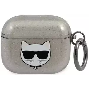 Karl Lagerfeld KLA3UCHGK AirPods 3 cover black Glitter Choupette (KLA3UCHGK) kép