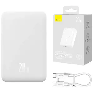 Töltő Powerbank Baseus Magnetic Mini 20000mAh 20W MagSafe (white) kép