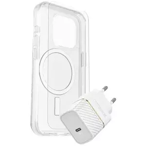 Tok OTTERBOX KIT APPLE IPHONE 15 SYMMETRY CLEAR MAGS EU USB-C WALL CHARGER (78-81252) kép