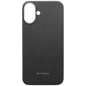 Tok Pitaka MagEZ Case 5, Black/Grey Twill - iPhone 16 Plus (KI1601MA) kép