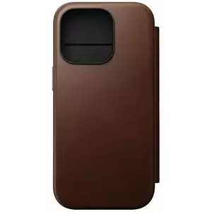 Tok Nomad Modern Leather Folio, brown - iPhone 16 Pro (NM01679585) kép