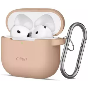 Tok TECH-PROTECT SILICONE HOOK APPLE AIRPODS 4 CAFFE LATTE (5906302370078) kép