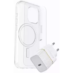 Tok OTTERBOX SYMMETRY iP 16 CLEAR MAGSAFE/PREM GLASS/EU USB-C WALL CHAR30W-WHITE (78-81429) kép