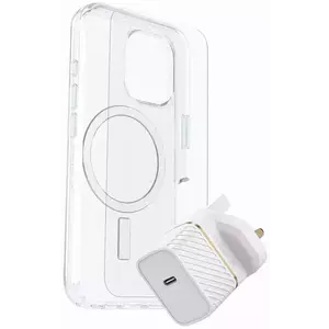 Tok OTTERBOX SYMMETRY iP 16 CLEAR MAGSAFE/PREM GLASS/UK USB-C WALL CHAR 30W -WHITE (78-81430) kép