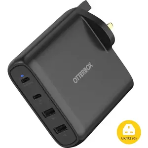 Töltő OTTERBOX STANDARD UK WALL CHARGER/100W GAN - 2X USB-C + 2X USB-A U (78-81349) kép