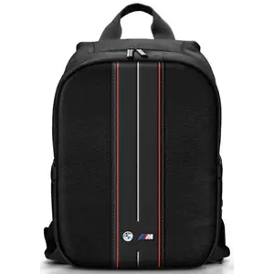 BMW Backpack BMBP15COMPVSKR 16" black Nylon Red Stripe (BMBP15COMPVSKR) kép