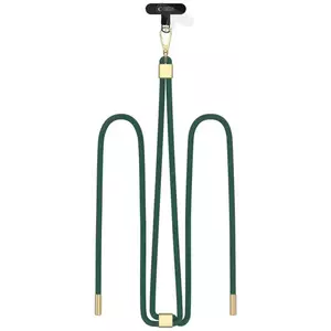 Szíj TECH-PROTECT C2S ROPE CROSSBODY STRAP HUNTER GREEN/GOLD (5906302371235) kép