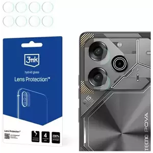 TEMPERED KIJELZŐVÉDŐ FÓLIA 3MK Lens Protect Tecno Pova 6 Neo Camera lens protection 4 pcs. kép