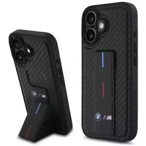 Tok BMW BMHCP16SGSPCCK iPhone 16 6.1" black hardcase M Grip Stand Smooth and Carbon (BMHCP16SGSPCCK) kép