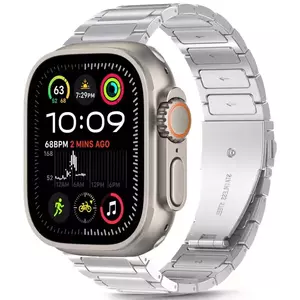 Óraszíj TECH-PROTECT STAINLESS CLASSIC APPLE WATCH 6 / 7 / 8 / 9 / 10 / SE / ULTRA 1 / 2 (44 / 45 / 46 / 49 MM) SILVER (5906302370870) kép