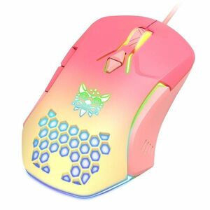 Onikuma CW902 Gamer egér - barack - pink kép