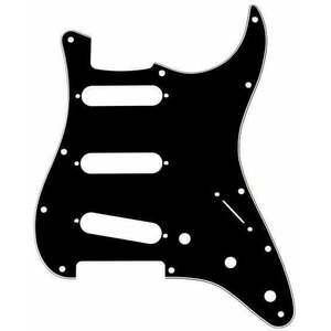 Fender 3-Ply 11-Hole Mount Stratocaster Black Pickguard kép